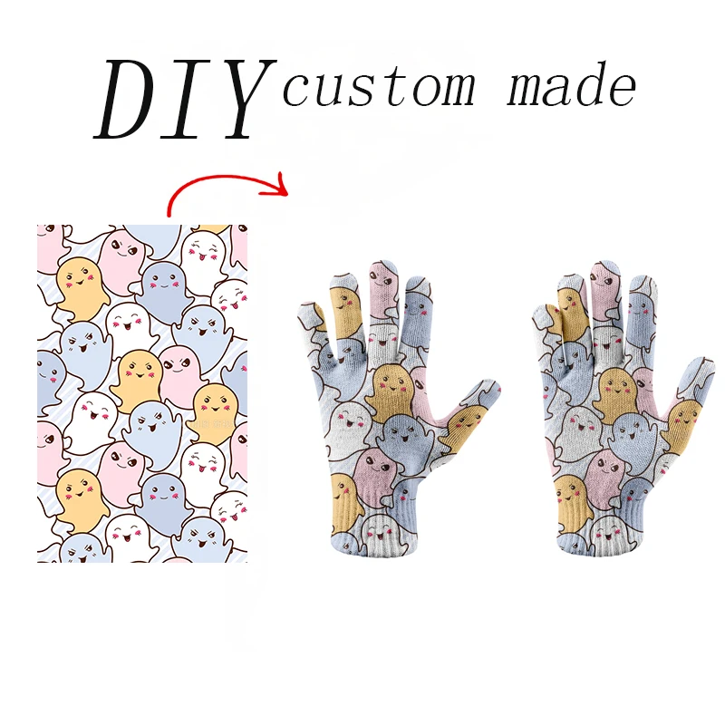 3D Printing Interesting Novelty Color Gloves To Map Custom Fashion Trend Personalized Touch Screen Gloves Men Women Gifts