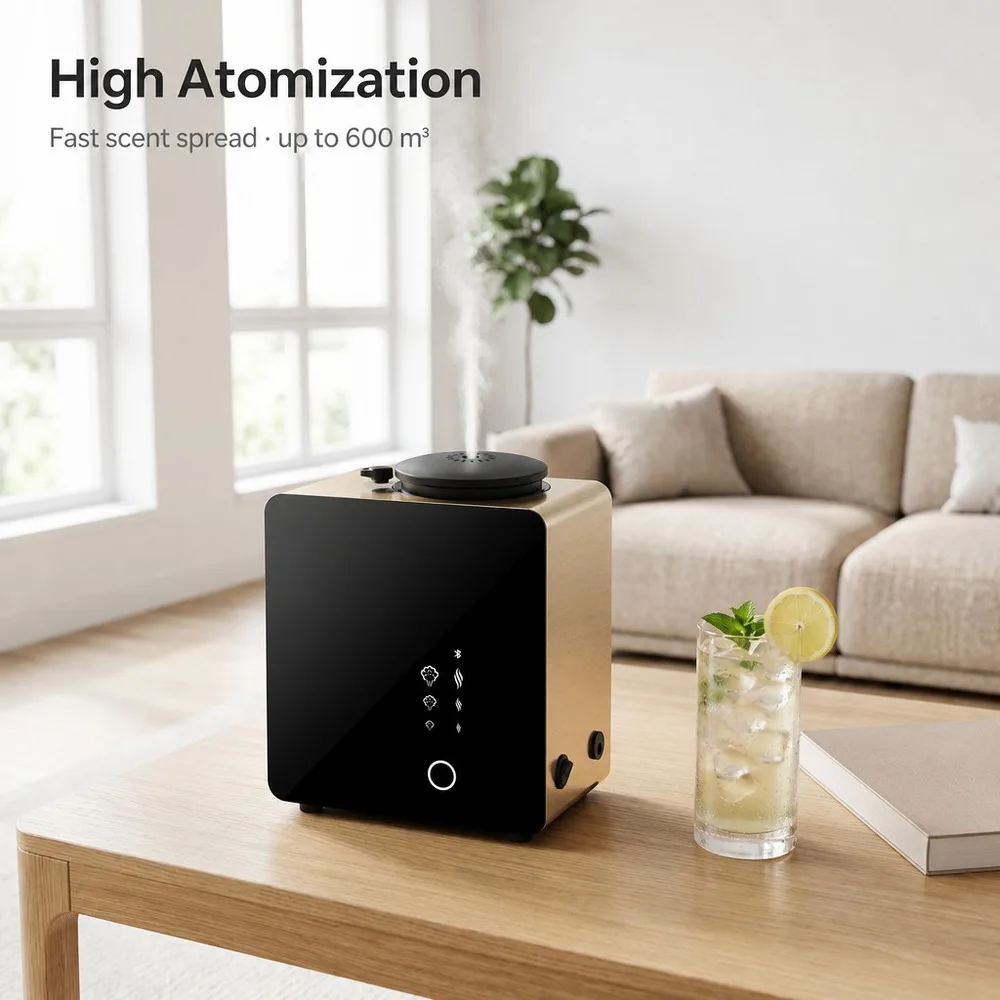 250ml Large Capacity Metal Aroma Diffuser For Home & Hotel Use App-Controlled Essential Oil Diffuser With Timing Function