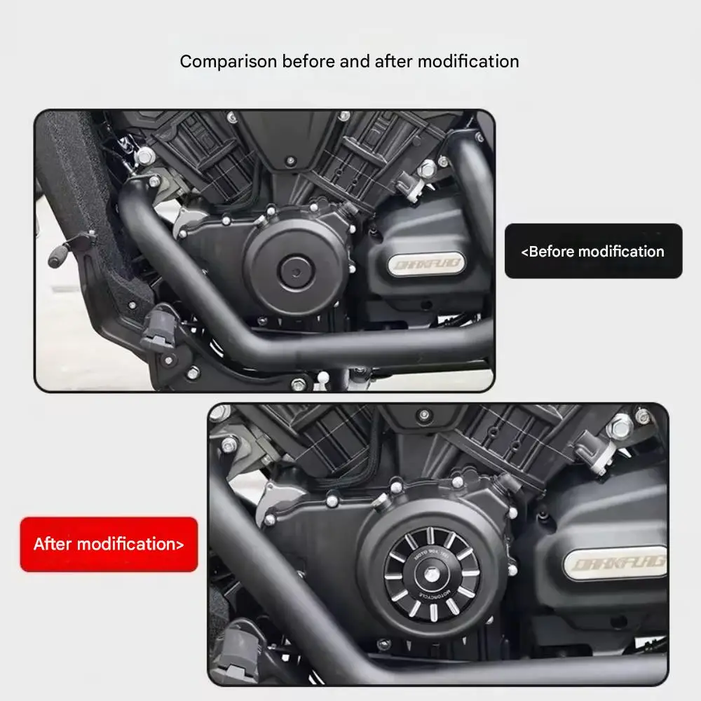 Per Benda Dark Flag 500 Darkflag 500 V4 Black Flag 500 Motore in lega di alluminio Coperchio a vite magnetica Accessori per copertura laterale del motore