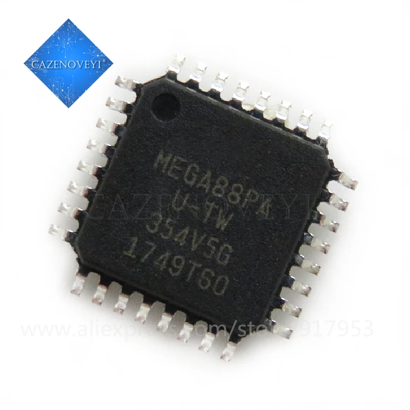 5pcs/lot ATMEGA88PA-AU ATMEGA88PA ATMEGA88-20AU ATMEGA88V-10AU ATMEGA88 QFP-32 In Stock