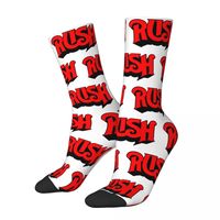 New Male Men Socks Harajuku Rush Band Sock Polyester Graphic Women Sock Spring Summer Autumn Winter