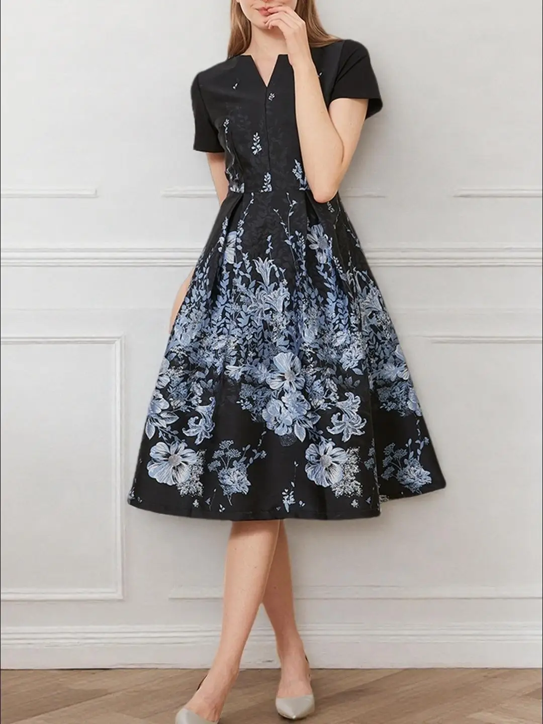 Abito estivo Jacquard Luxury New Fashion Elegant Ladies Maxi Women Party Evening Clothing Ball Gown Dress