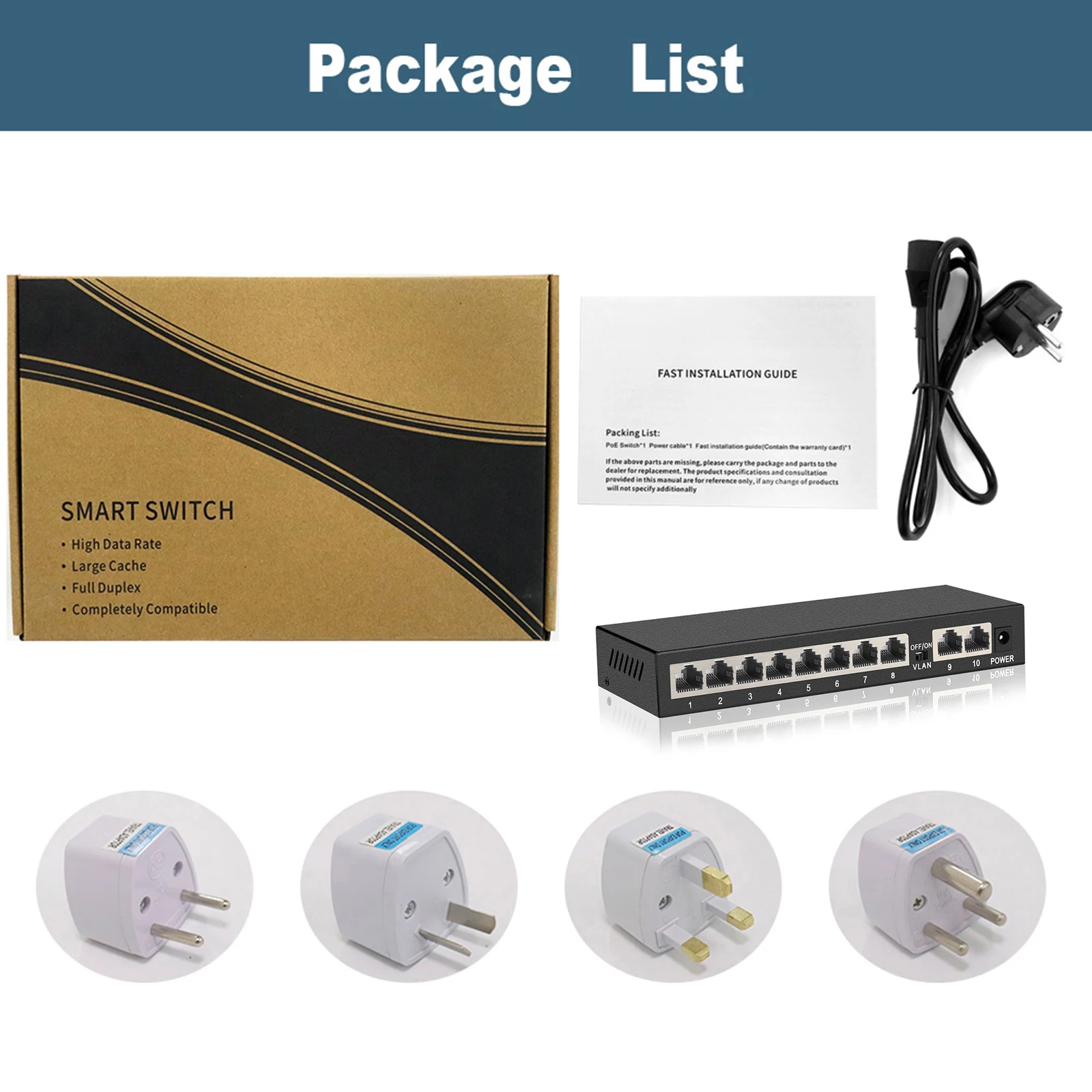 Ienron Gigabit Switch 10/8/5 porte 1000mbps Ethermet Switch