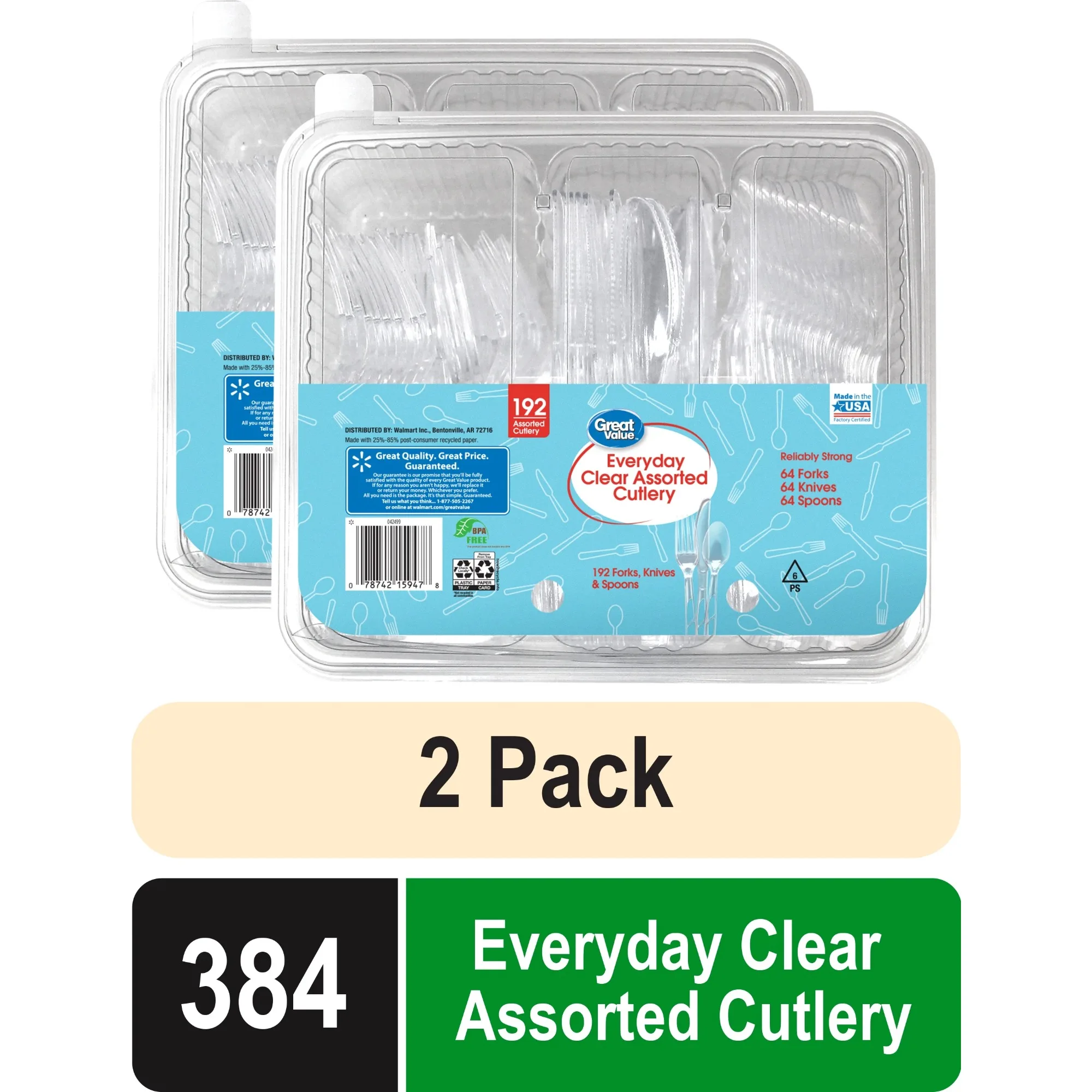 (2 Pack) Clear Asso…