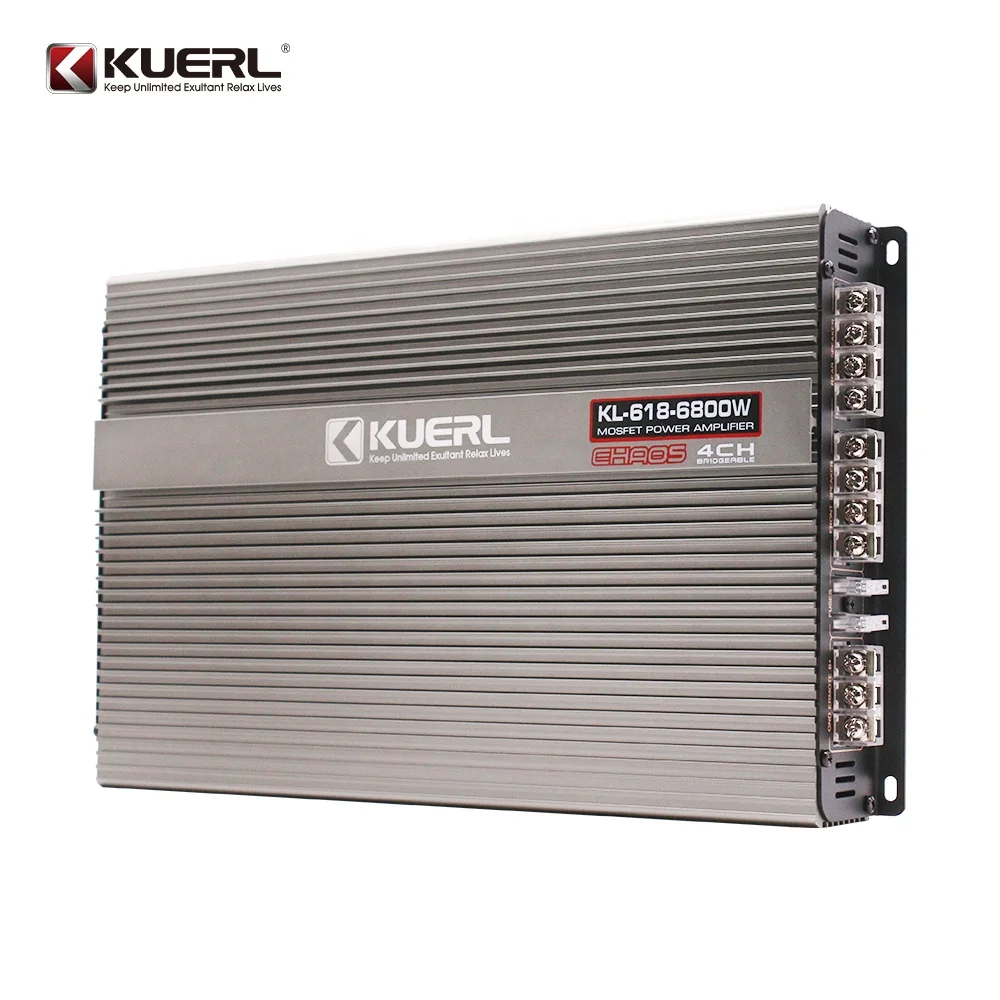 for car Hot Model Class AB 4 Channel Full Range Amplifier KL-618 High Quality 4x60W Car Sound Amplififier