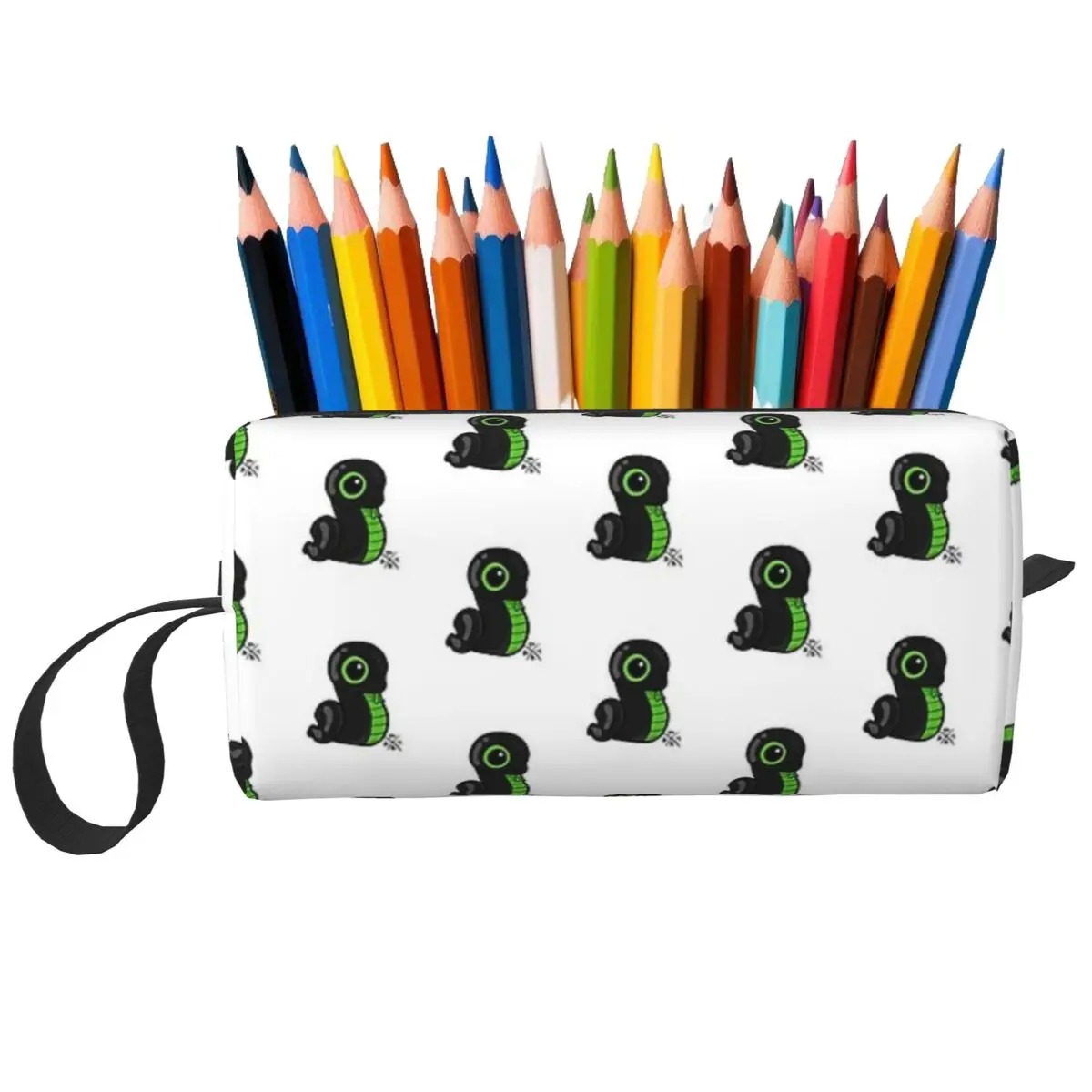 Sneki Snek Fan Design Razer Sticker Makeup Bag Cosmetic Organizer Toiletry Cosmetic Bag for Women Beauty Travel Pencil Case