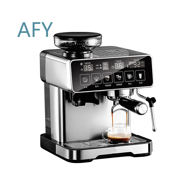 20Bar Espresso Machine with Milk Frother for Home Office Fully Automatic Coffee Maker with Built-in Grinder Smart Touch