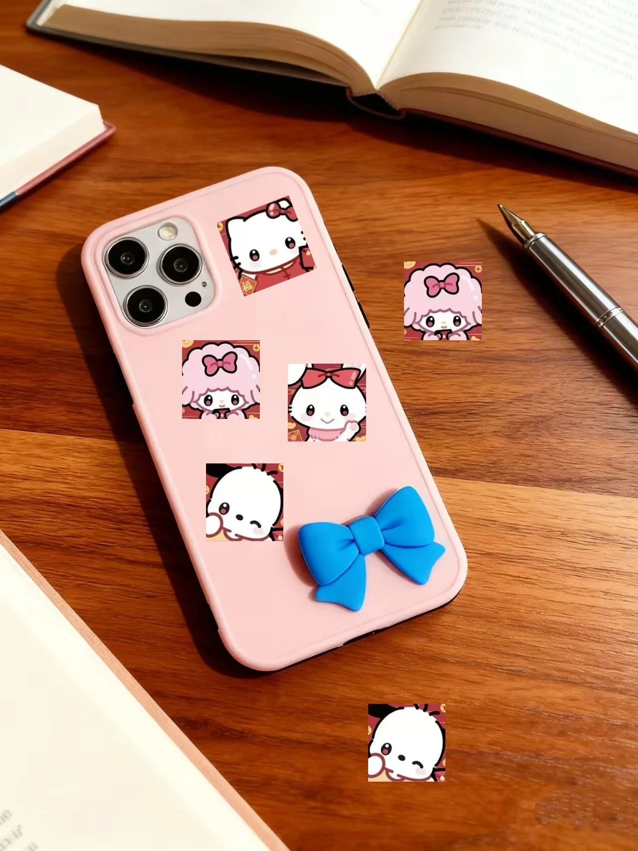 ملصقات My Melody وCinnamoroll & Kuromi 486 قطعة، أنماط شخصية، مثالية لسكرابوكينغ وديكور دفتر الملاحظات وتزيين الكمبيوتر اللوحي