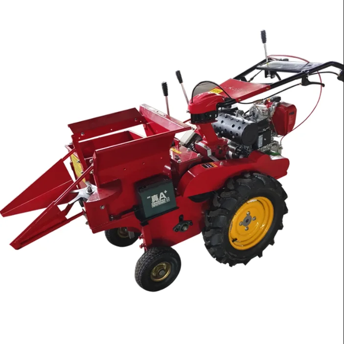 Small corn harvester hand push automatic household single-row corn harvester