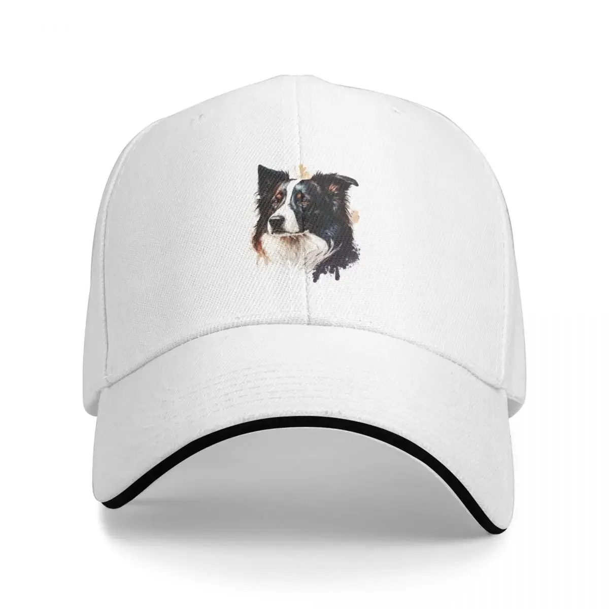 Border collie dog Cap Baseball Cap sun hat Woman hats Men's