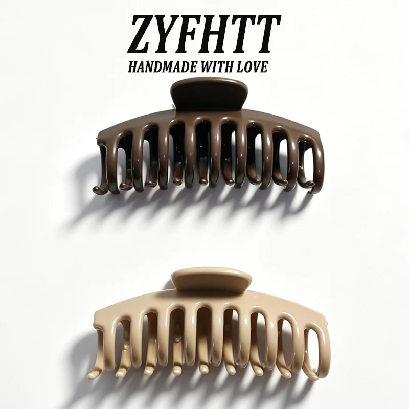 1/5 Stück ZYFHTT Weiche Silikon-Haarspange für Frauen, Täglicher Gebrauch, Koreanischer Stil, Haifischklammer, Modische Mädchen-Haarspange – Detail 21
