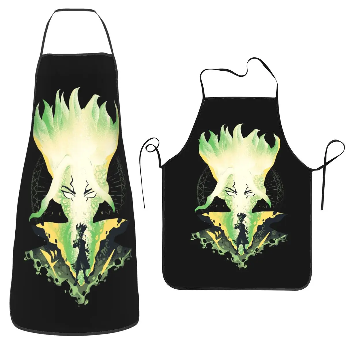 

Фартук-нагрудник в стиле аниме Dr. Stone, без рукавов, для кухни, уборки, рисования, для женщин и мужчин