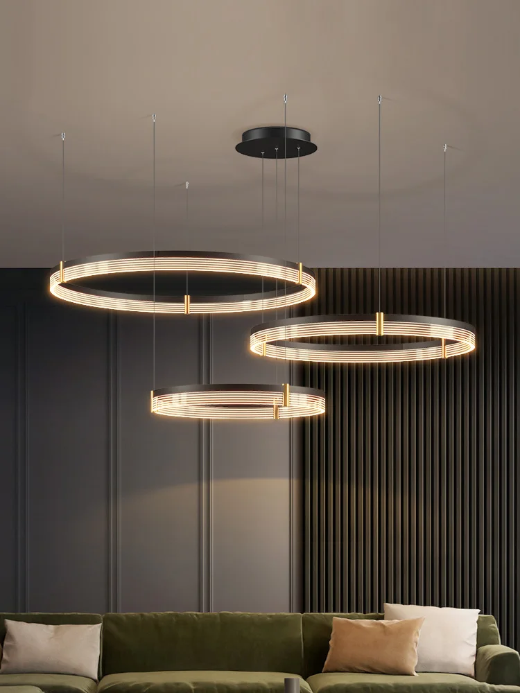 

Living Room Chandelier Simple Modern Led Lighting Creative Nordic Luxury Restaurant Bedroom Lamp Designer High-end Chandelier