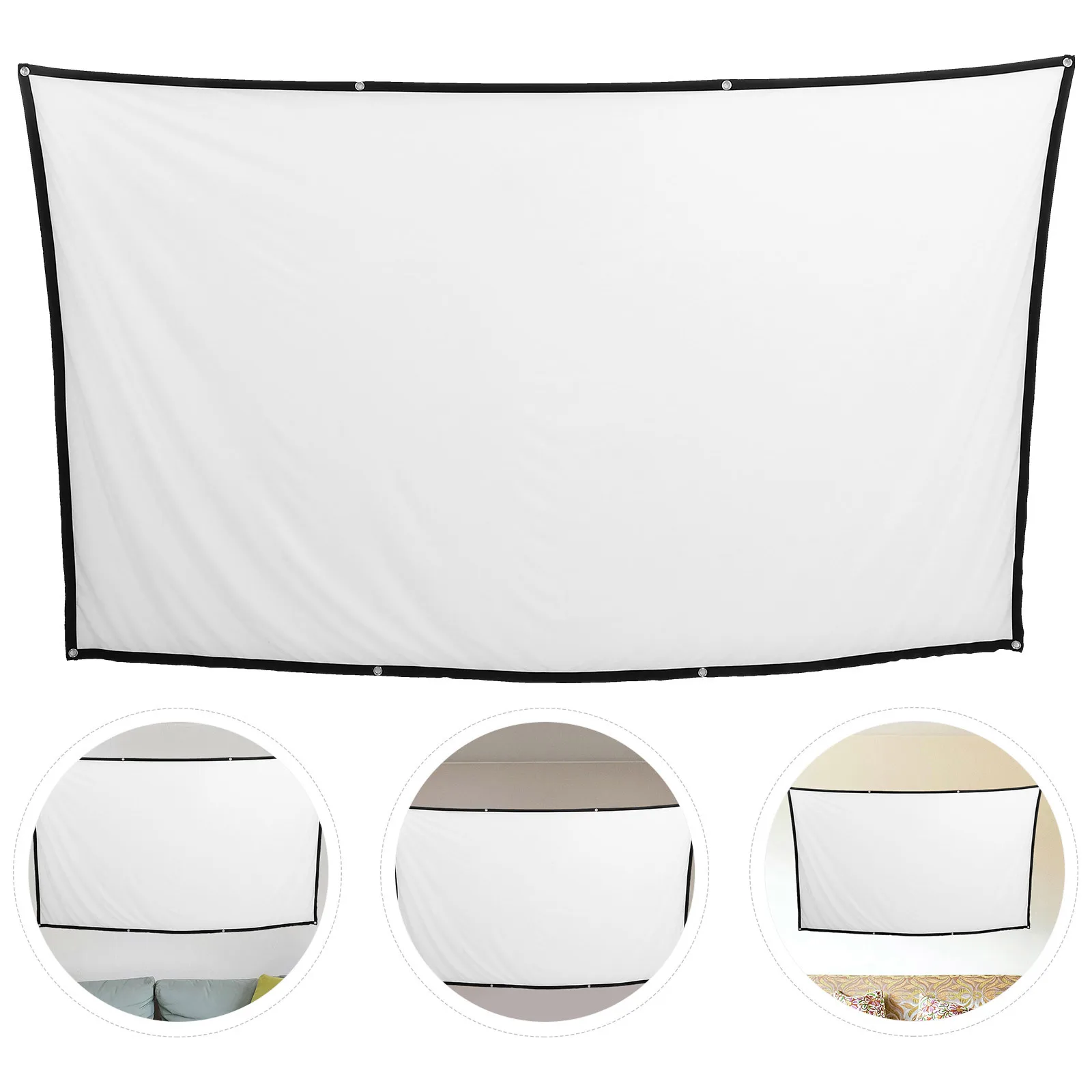 

High Definition Foldable 100 Inch 16:9 Portable Projector Screen Compact Indoor Outdoor Classroom