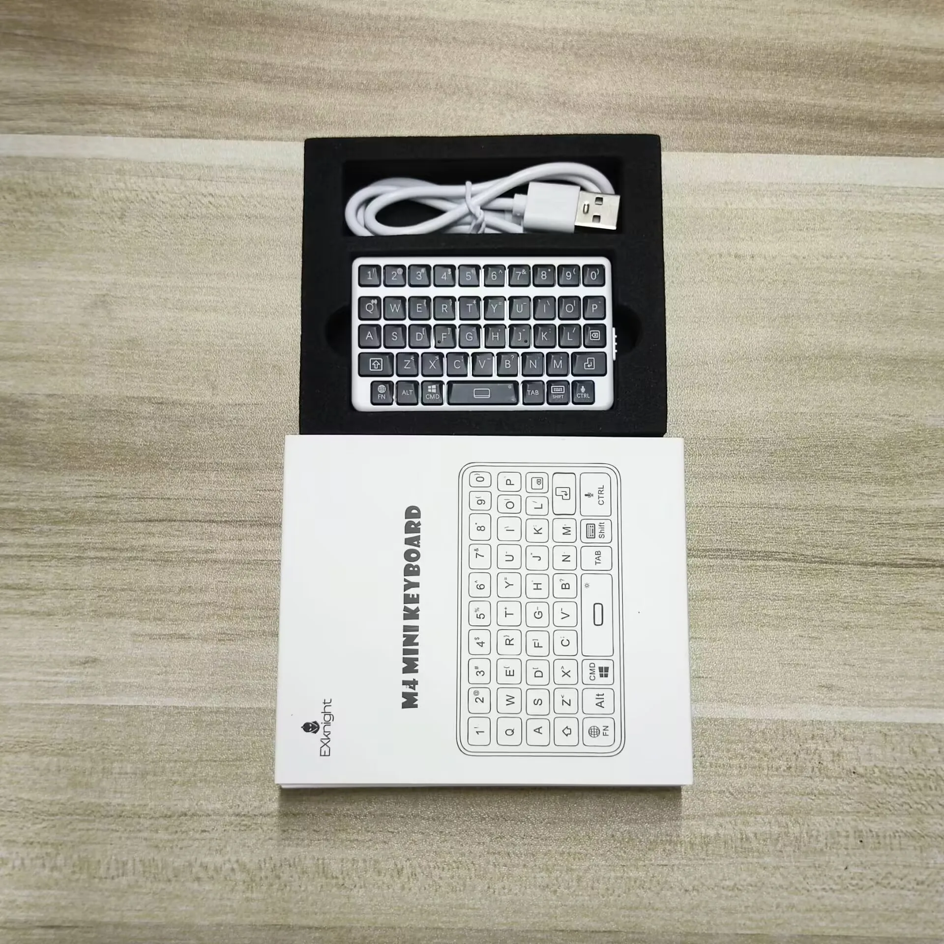 EXknight Bluetooth Mini Keyboard Custom Wireless Three System Universal BlackBerykbd Style Lightweight Ergonomics Keypad DIY