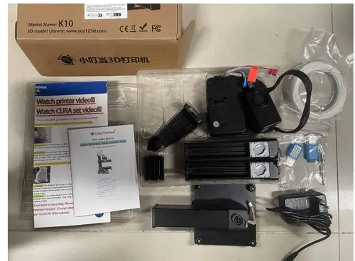 Imagen 2 del producto EasyThreed-impresora 3D K10, Mini máquina de impresión de escritorio para niños, 100x100x100mm, plataforma extraíble de tamaño incorporado, impresión con una sola tecla