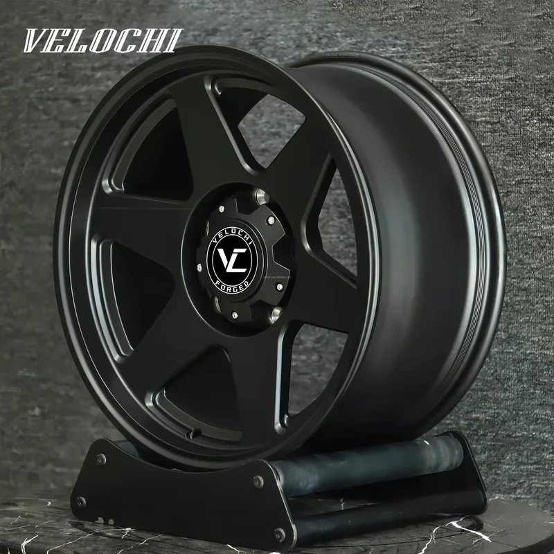 VLC Lightweight Monoblock Matte Black 6 Spokes 17-22 Inch High Quality Alloy Rims 5x120 5x112 Forged Wheels for