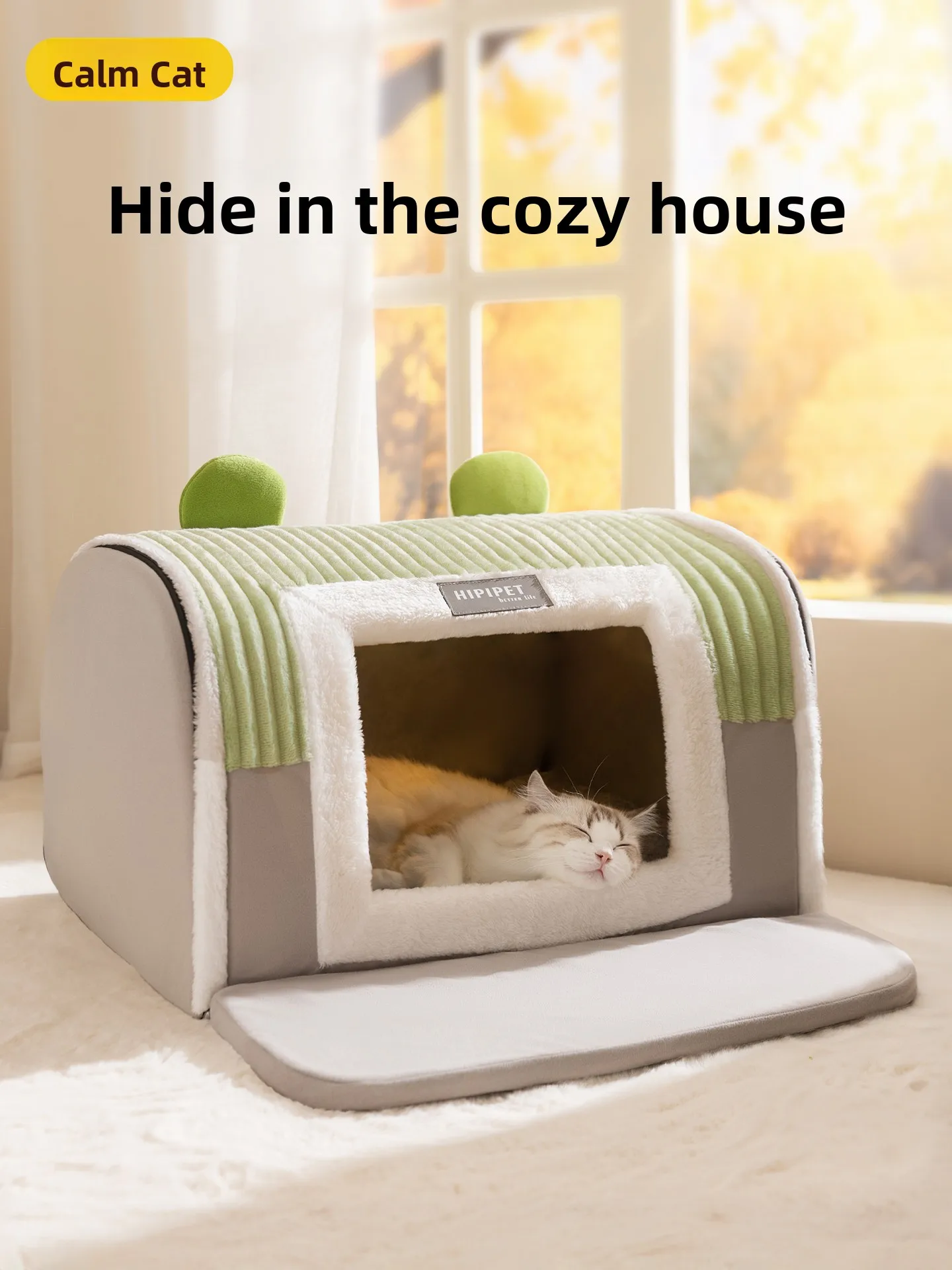 

Утепленный домик для собак с закрытой конструкцией, всесезонный, универсальный размер, для использования в помещении и на улице, товары для животных