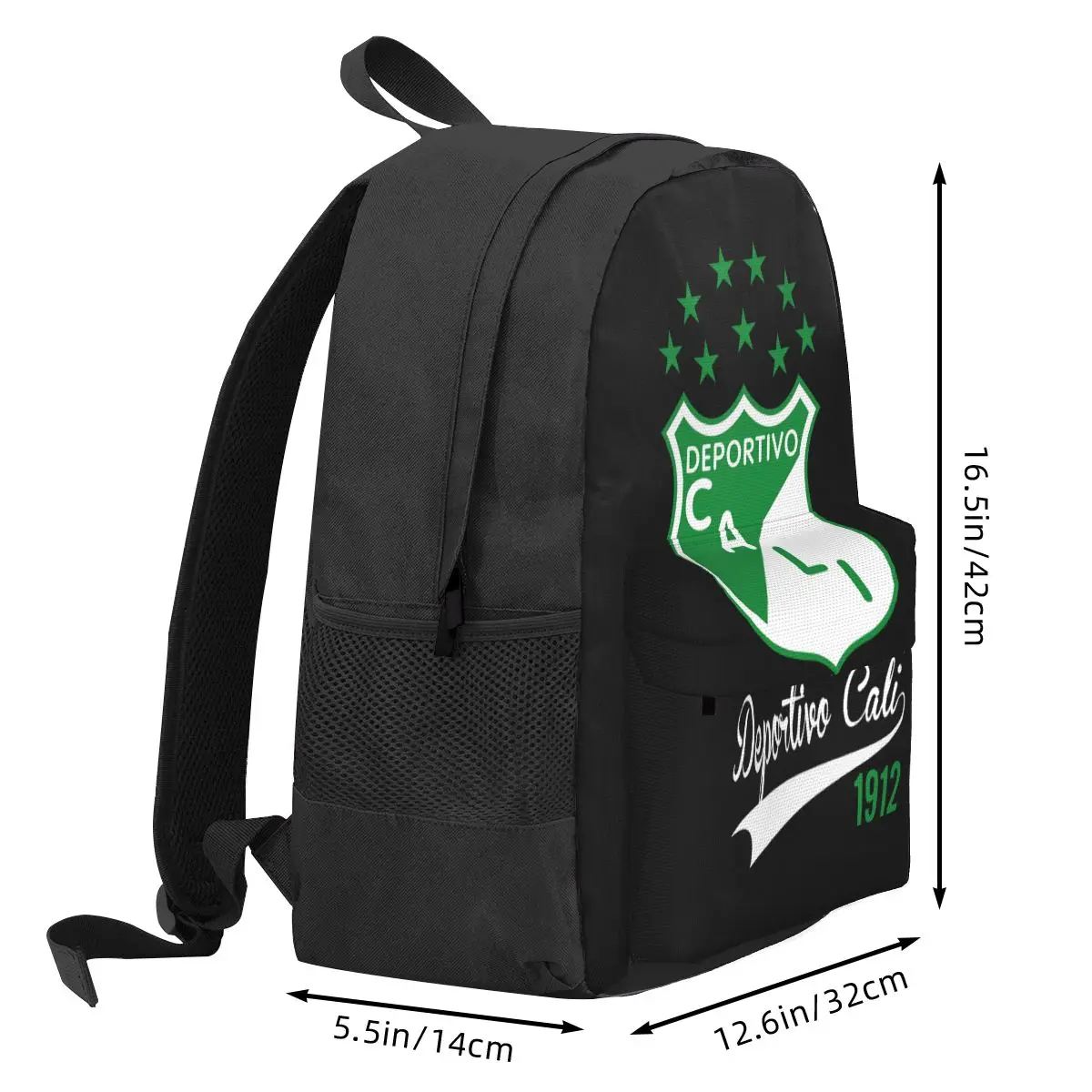 Deportivo Cali De Colombia Futbol Soccer Large Capacity Backpack Bookbag Art Print Personalised Clothes Backpacks