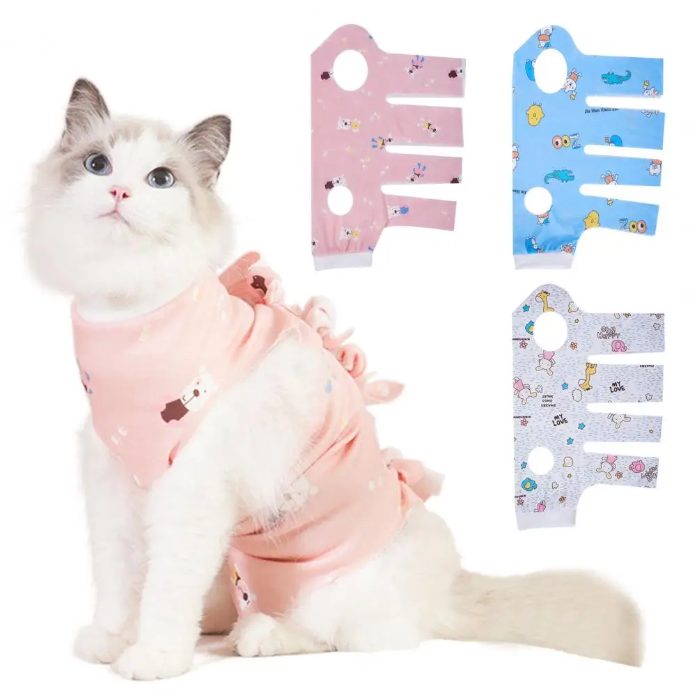 Cat Neutering Suit Postoperative Care Clothes for Cats Small Dogs Neutering Suit Recovery Jumpsuit Sterilization Clothing