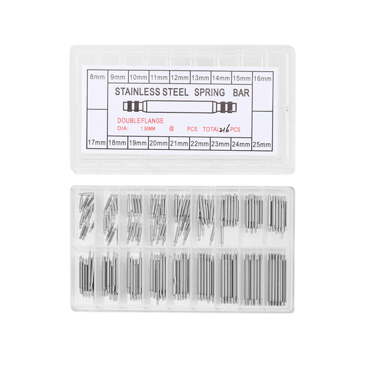 

216pcs Watch Band Repair Tool Metal Durable Spring Bars Remover Link Pin Opener Strap Tools Easy Fitting Removing Watch