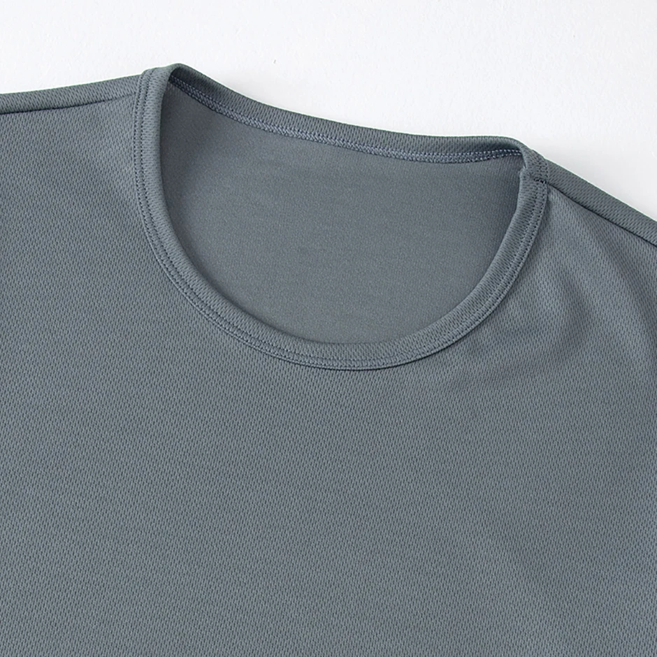 2/4/6-teiliges Four Seasons Herren-T-Shirt in einfarbiger Farbe mit Rundhalsausschnitt und kurzen Ärmeln und bedruckten Bündchen, Jugend-Sport- und Freizeitmode-T-Shirt – Detail 39