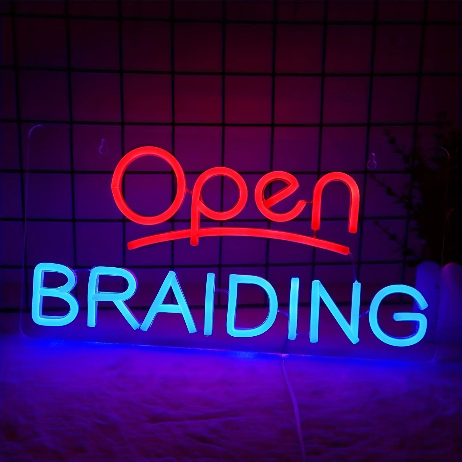 오픈 브레이딩 네온사인 (사업용) 초고휘도 LED 사인 (헤어 살롱, 이발소, 뷰티샵, 윈도우 디스플레이용)