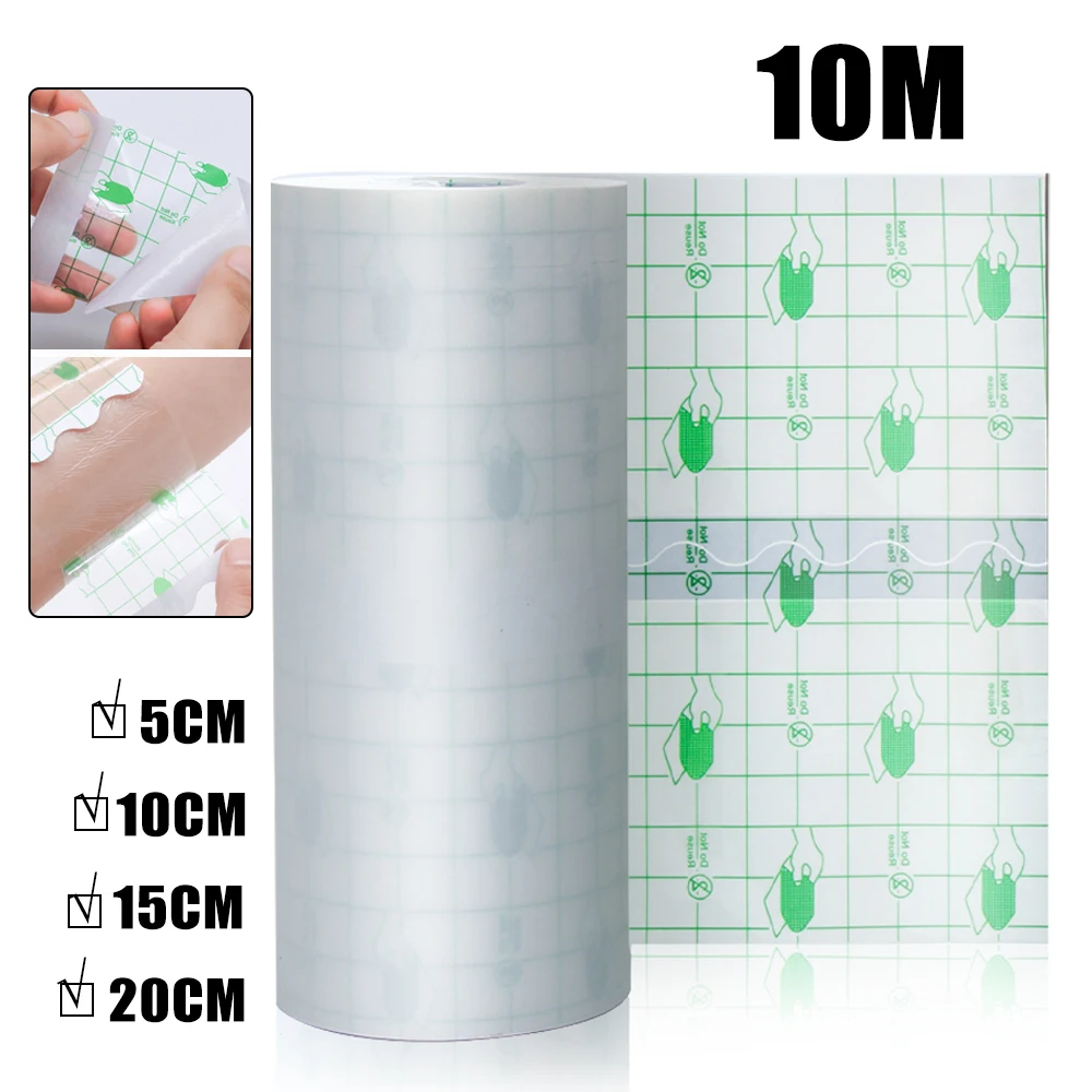 10m Tattoo Film Waterproof Protective Tattoo Healing Film Skin Aftercare Transparent Bandage Repair Film Wrap Tattoo Supplies