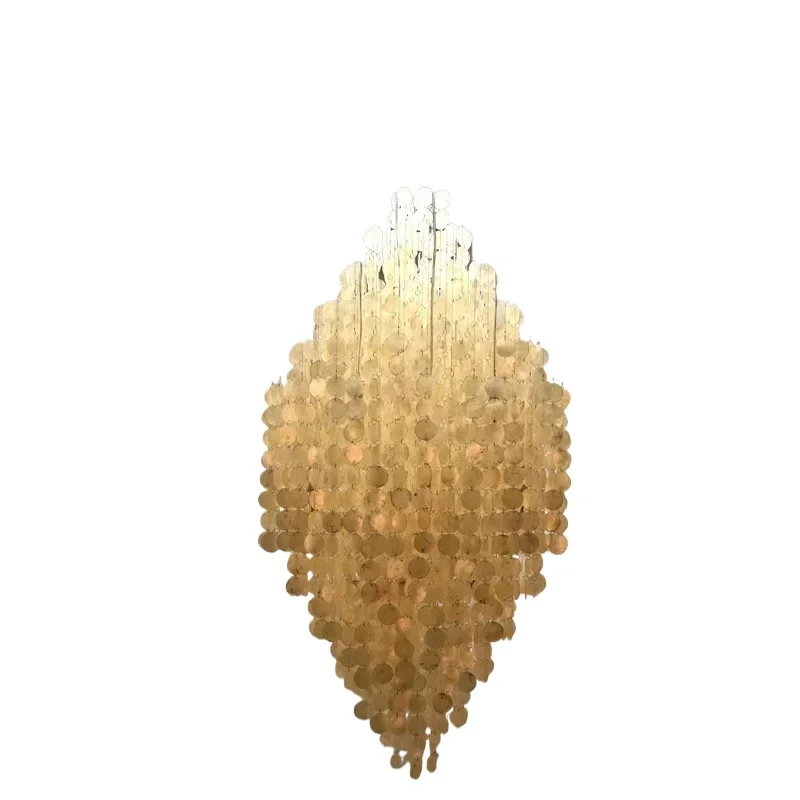 Shell Chandelier Duplex Building Large Villa Hall and Living Room Chandeliers Modern 2024 Hanging Lamps for Ceiling Light Home