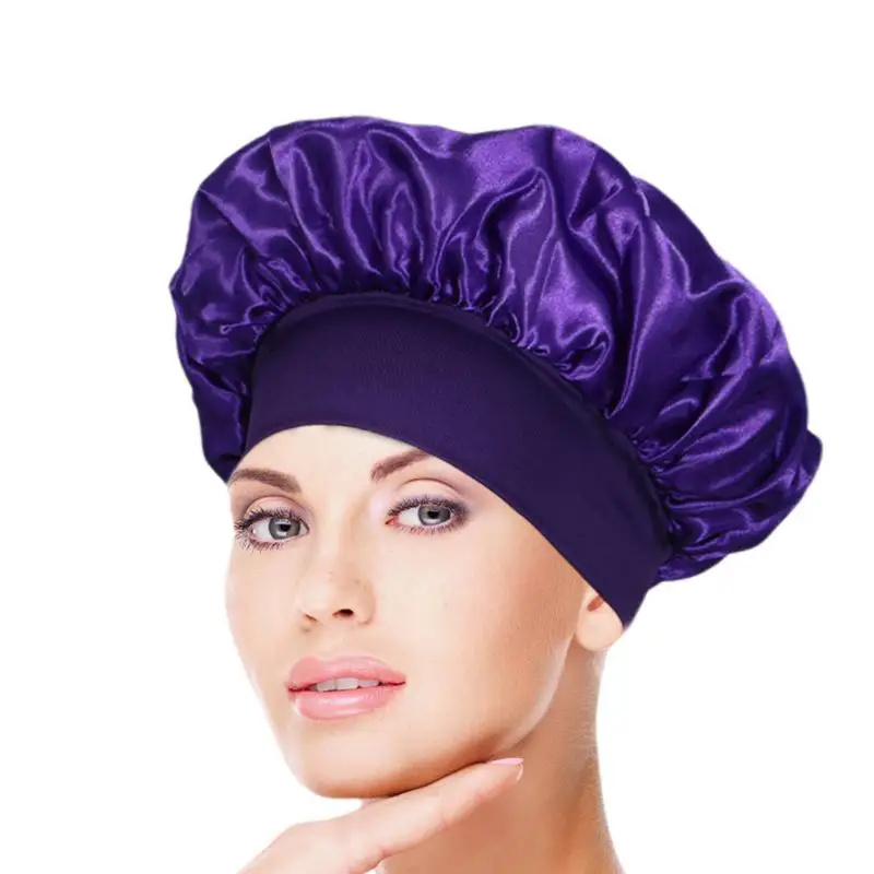 Satin Hair Drying Towel Luxurious Anti Frizz Satin Towel Elegant Satin Hair Towel For Women Chic Silk Hair Wrap Comfortable Hair