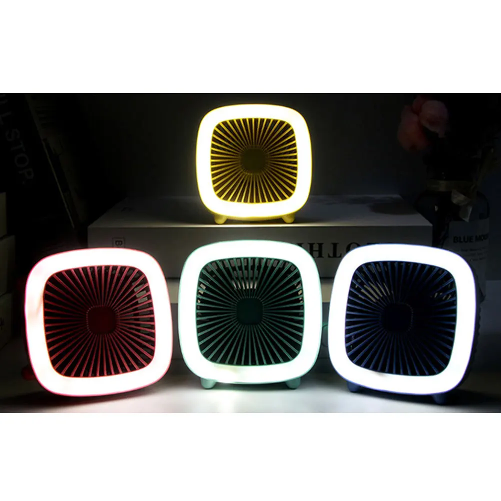 

1Pcs USB Portable Mini Fan LED Table Lamp Multifunctional Creative Desk Fan Reading Lamp Night Light for Home Office