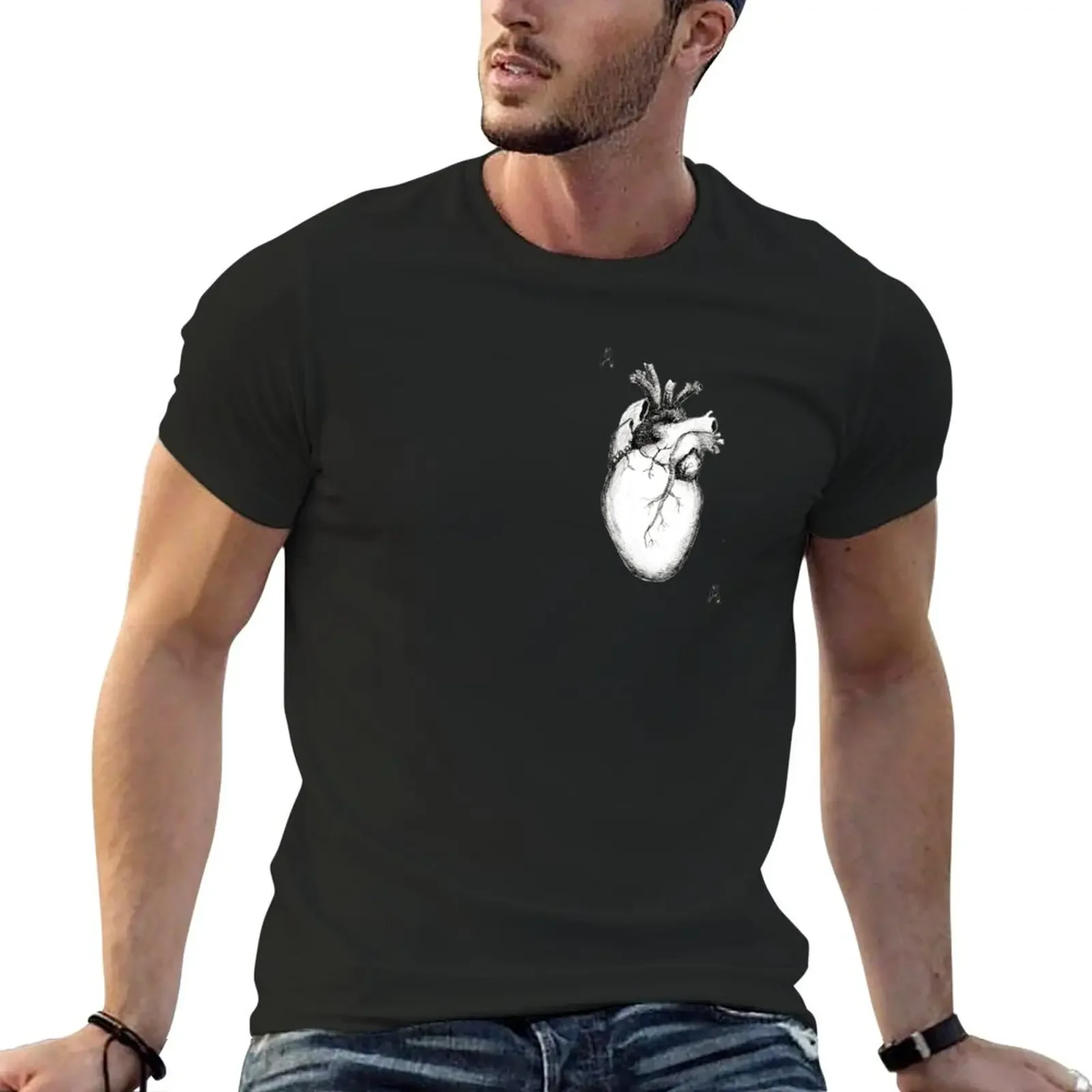 

Ace of Hearts T-Shirt custom tshirt man heavyweight t shirts Short sleeve tee mens t shirts pack fashion Round Neck new male