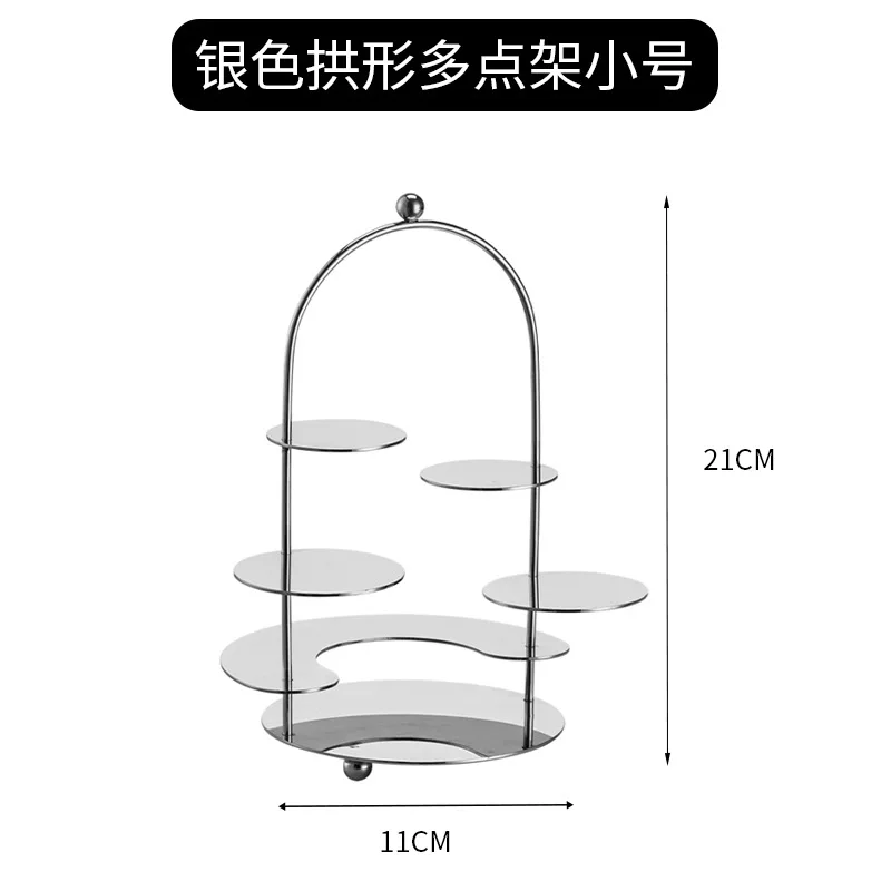 

Multi-layer afternoon tea snack rack European cold meal coffee break table creative cake rack dessert table ornament display sta