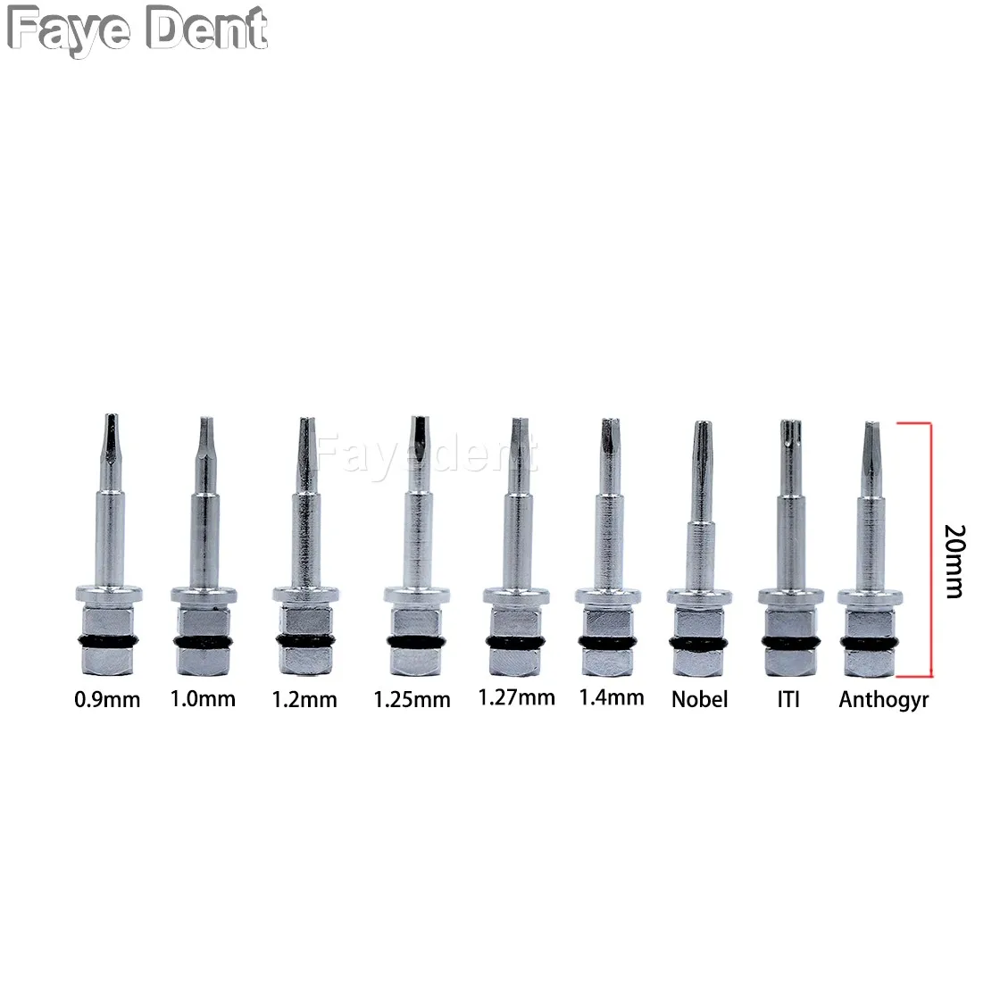 Kit d'outils dentistes pour réparation d'implant dentaire, kit prothétique, tournevis tordu