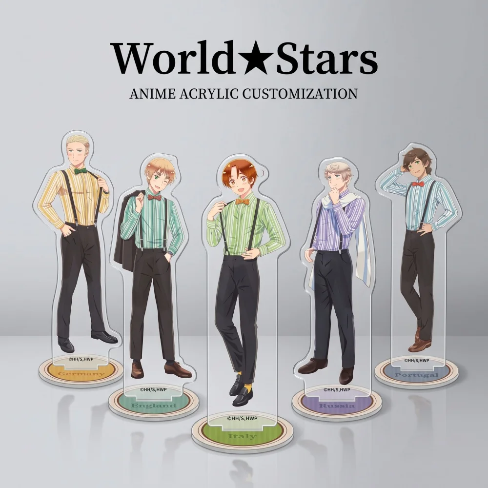 Hetalia World Stars Acrylic Stand Keychain Italy Germany Russia England 2026 New Custom Pattern Cute Desktop Decor