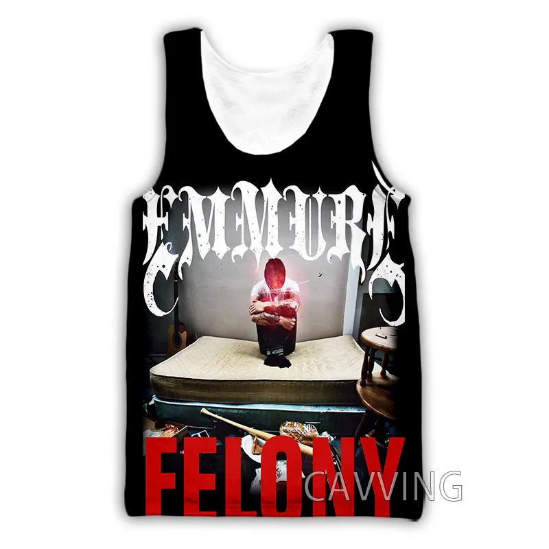 CAVVING 3D Printed Emmure  Tank Tops Harajuku Vest Summer Undershirt Shirts Streetwear for Men/women