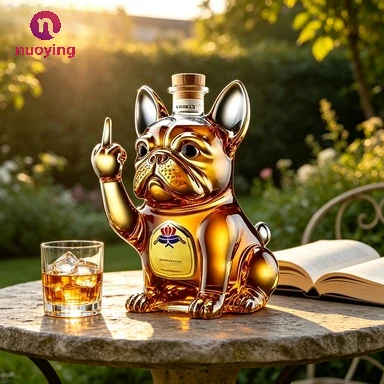 Neuartige Mittelfinger-Whiskykaraffe Tierförmige Weinflasche Bar-Ornament Weihnachtsgeschenk für Männer