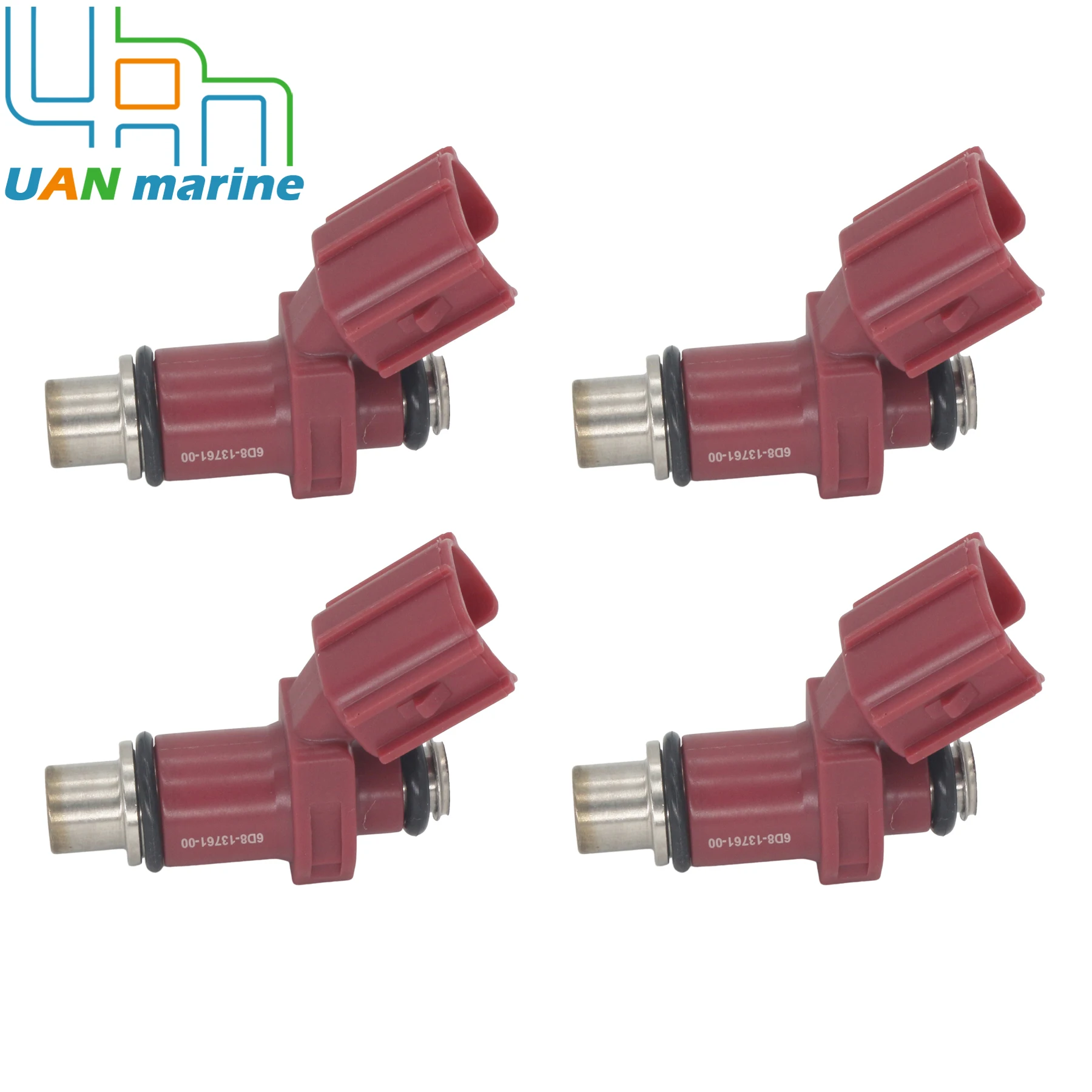 

4 Pcs 6D8-13761-00 New Fuel Injectors Fit for Yamaha Marine Outboard Engine 4-Stroke F 75 80 90 100 HP Replace 880887T02