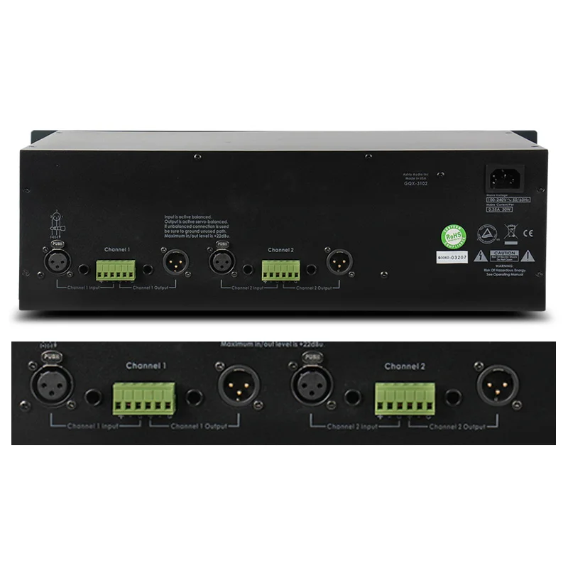 Paulkitson GQX3102 Audio Equalizer 2 Channe Dual 31 Band Stereo Equaliser EQ Profesional Equalizador Recording Studio Equipment