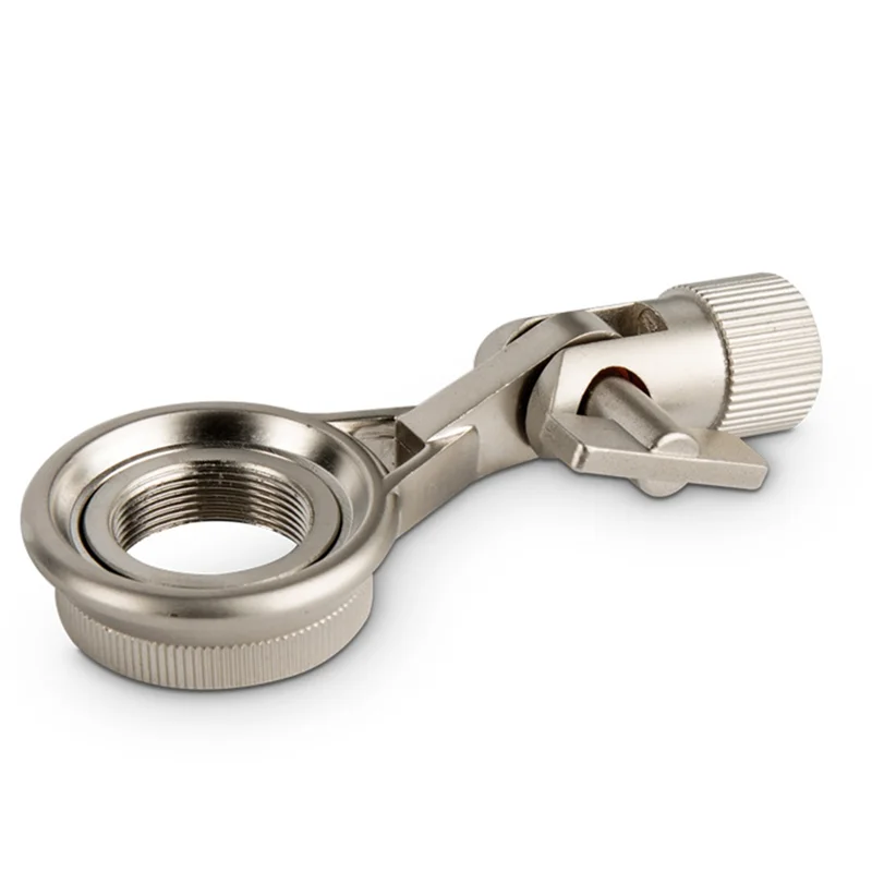 

FFYY-Mic Stand Accessories Mic Clip Silver Metal Use Flexible Simple Angle Adjustment Suitable