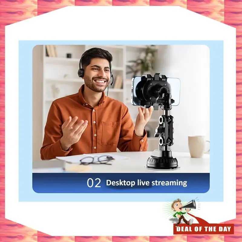 24-Hour Delivery Car Mobile Phone Bracket Selfie Fixed Universal Outdoor Travel Self-Driving Sucker Bracket For Car Window Winds