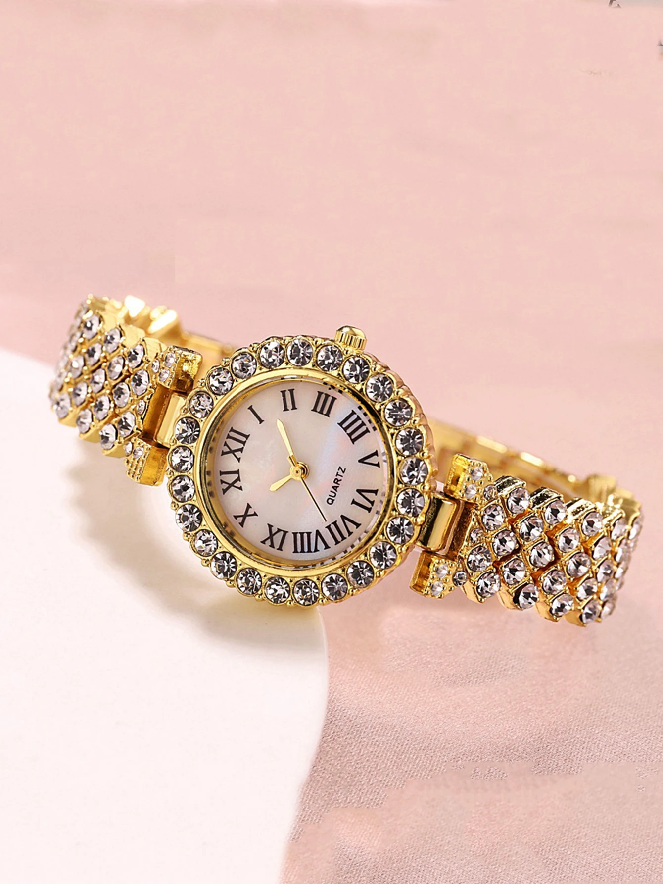 طقم ساعات كوارتز ومجوهرات نسائية فاخرة وعصرية مكون من 5 قطع، مناسب للارتداء اليومي وعيد الشكر والكريس #3