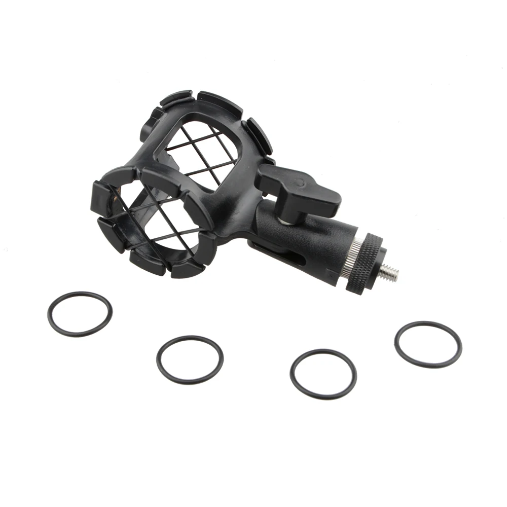 Supporto per microfono per fotocamera CAMVATE staffa di supporto per ammortizzatore a sospensione con vite filettata inferiore da 1/4 "per accessori per gabbia per fotocamera DSLR