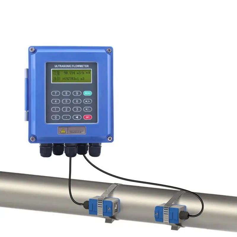 

Externally attached thermal energy meter fixed wall-mounted ultrasonic flowmeter