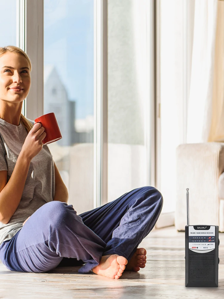 Przenośne radio Dwuzakresowe radio zewnętrzne Zasilane bateryjnie Przenośne mini radio AM/FM Retro odbiornik światowy do użytku awaryjnego na zewnątrz