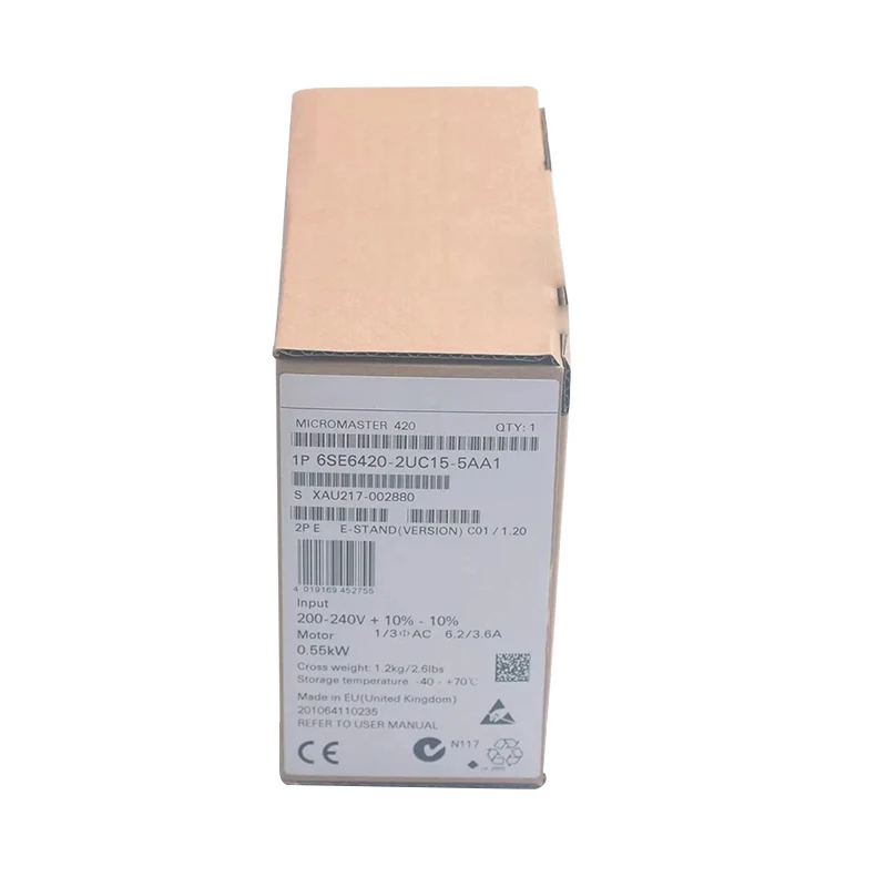 

Brand New Original 6SE6 420-2UC15-5AA1 6SE6 420-2UC15-5AA1 Frequency Converter Programmable Controller