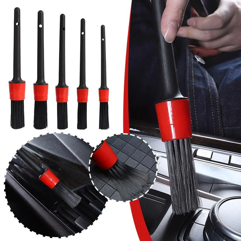 

Car Detail Wash Brush Set Small Automotive Soft Bristle Wheel Hub Interior Cleaning Tools Car Air Conditioner Outlet Beauty Brus