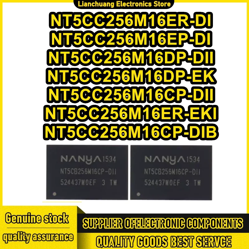 5Pcs Nt5Cc256M16Er-… - image