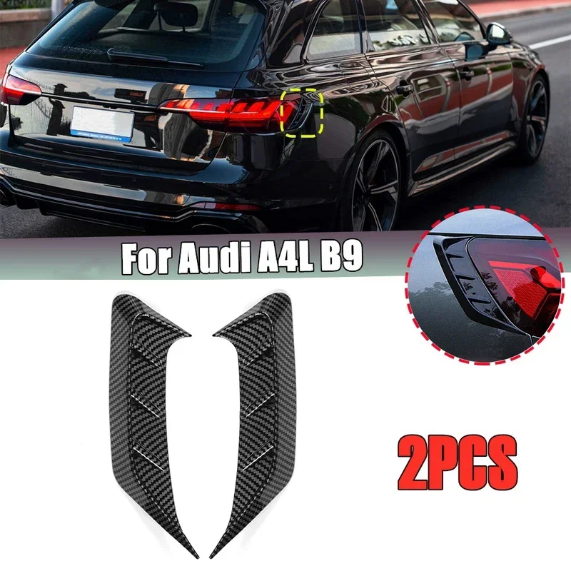 

For 1Pair Car Headlight Eyebrow Cover Trim Sticker Carbon Fiber Rear Taillight for Audi A4 B9 2017-2019Sedan Car Modified Asseco