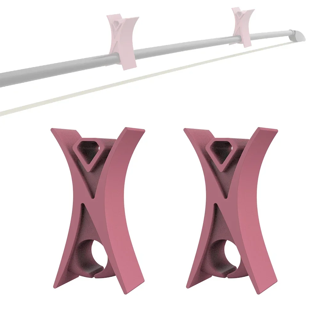 

2PCS Violin Stoppers Perfect Tool to Ensure Proper Bow Distribution Fits All Bow Sizes Learning Lightweight Teaching Aid Pink